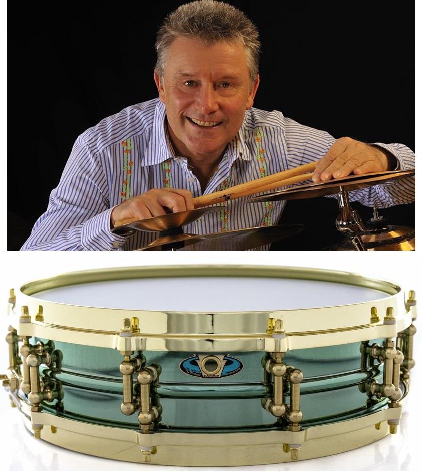 Caixa Ludwig Signature Carl Palmer LW0414CP Venus em Brass 14x3,7" Die-Cast e Hardware Dourado