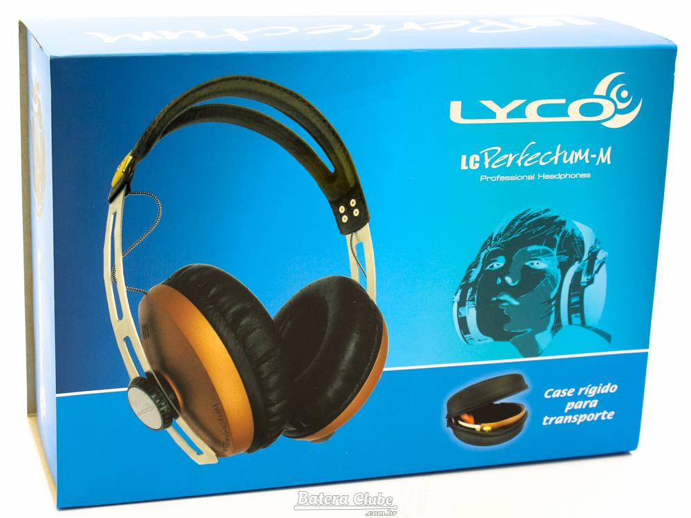 Fone de Ouvido Lyco LC Perfectum-M Marrom com Plug P10, Case e Articulação Compacta