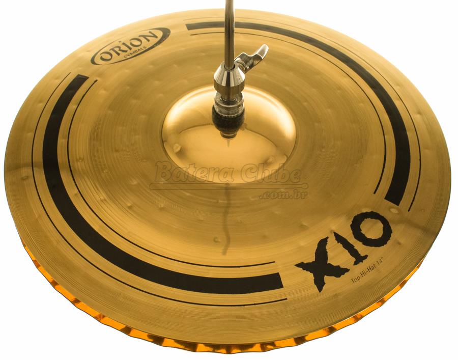 Chimbal Orion X10 Hi-Hat 14" SPX14HH Mastersound em Bronze B10