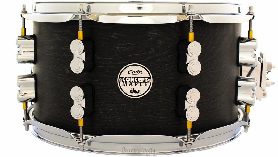 Caixa PDP by DW Concept Maple Black Wax 13x7" com Automático DW Mag