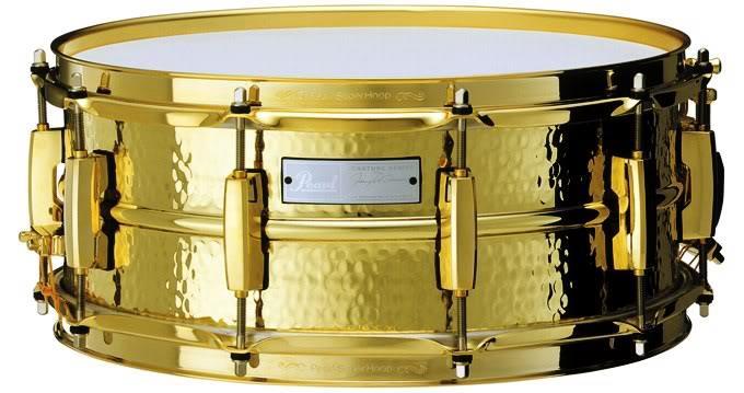 Caixa Pearl Signature Jimmy Degrasso 14x5,5" Gold Brass