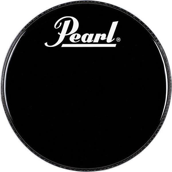 Pele de Bumbo Pearl Protone Resposta Bumbo 18" Black com Muffle Abafador Interno PTH-18PL