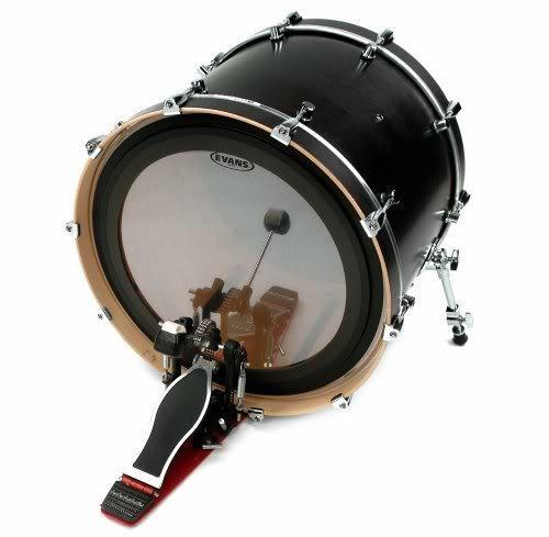 Pele Evans Emad2 Clear 24" c/ 2 Anéis Abafadores e Filme Duplo (011408)