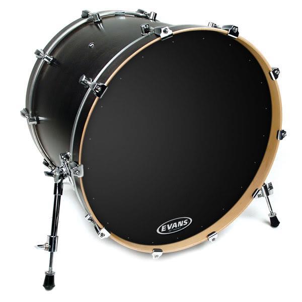 Pele Evans EQ1 Resonant Black 22" c/ Anel Abafador e Furinhos (013649)