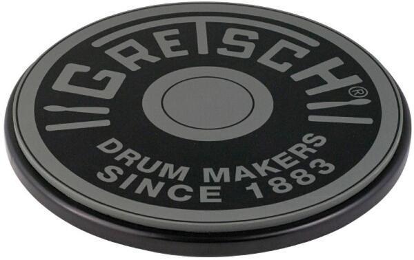 Pad de Estudo Gretsch Cinza 12" Practice Pad GREPAD12G com Borracha Rígida e Densa