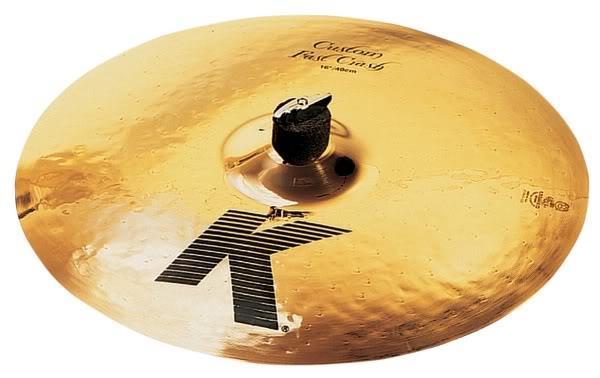Crash Zildjian K Custom Fast Brilliant 16" Desenvolvido em Parceria com Dennis Chambers