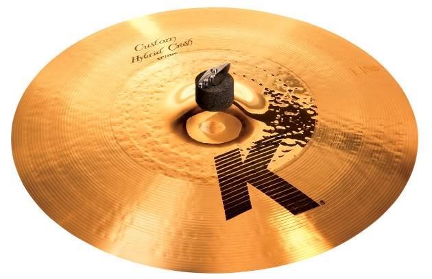 Crash Zildjian K Custom Hybrid 17" Acabamento Híbrido Dark e Brilliant
