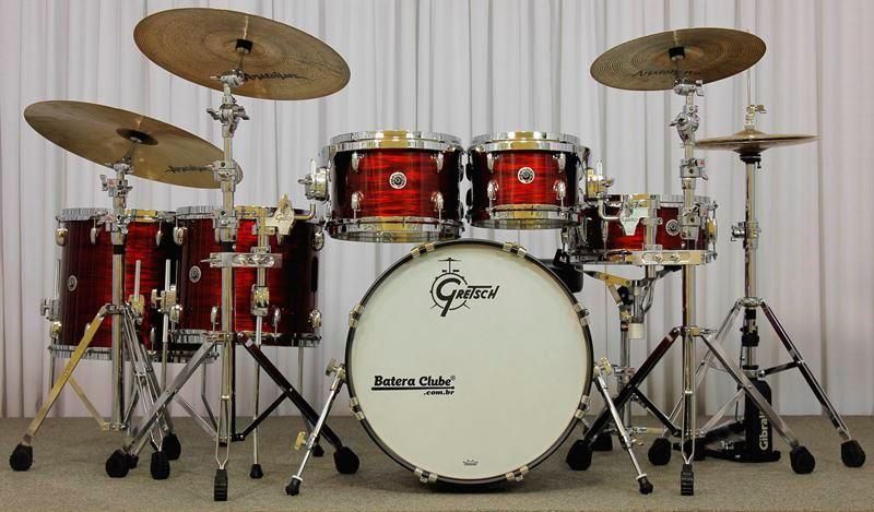 Bateria Gretsch Brooklyn Series Ruby Red Oyster 20",10",12",14",16" Made USA