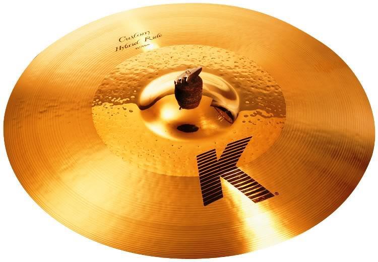 Ride Zildjian K Custom Hybrid 21" Acabamento Híbrido Dark e Brilliant