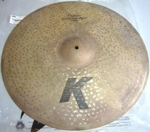 Ride Zildjian K Custom Left Side c/ 3 rebites 22" Peter Erskine