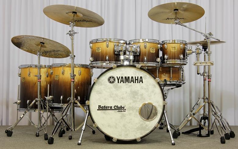 Bateria Yamaha Maple Custom Absolute Abdul Lacewood 22",8",10",12",14",16" Made in Japan (Seminovo)