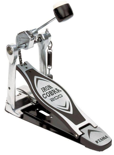Pedal Simples Tama HP200P Iron Cobra Power Glide com Base Fixa e Batedor 2 Faces (035062)