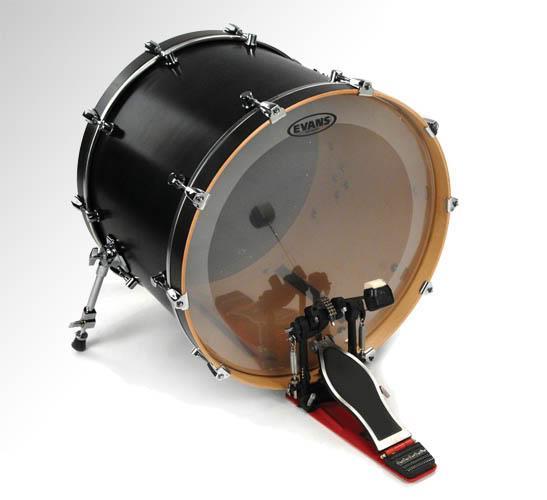Pele Evans EQ4 Clear 18" filme único clear com anel abafador interno (013637)