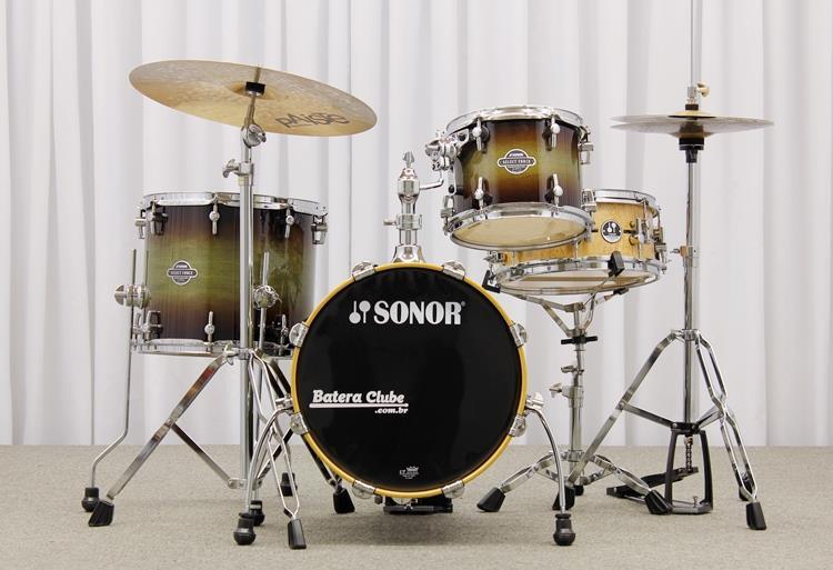 Bateria Sonor Select Maple Jungle Mini Dark Forest com Bumbo 16"
