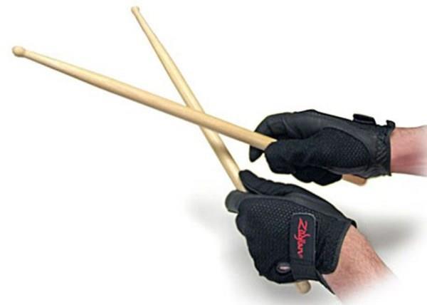 Luvas Protetoras Zildjian Drummers Gloves Grande P0823 evita calos e baqueta escorregadia