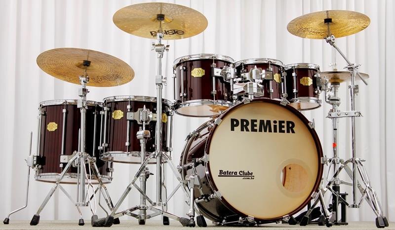 Bateria Premier Signia Maple Cherry Wood 22", 8", 10", 12", 14", 16" (Seminovo) Década 90
