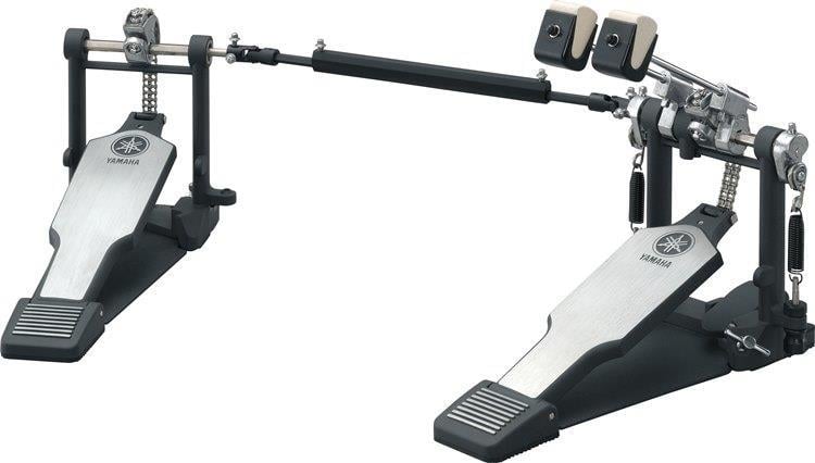 Pedal Duplo Yamaha DFP9500C Dual Chain Drive Long Footboards Padrão Top de Linha com Bag