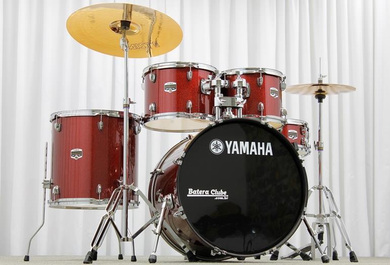 Bateria Yamaha GigMaker Rock Set Burgundy Glitter Sparkle 22",12",13",16"
