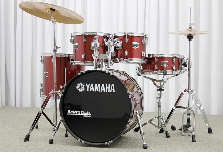 Bateria Yamaha GigMaker Fusion Set Burgundy Glitter Sparkle 20",10",12",14"