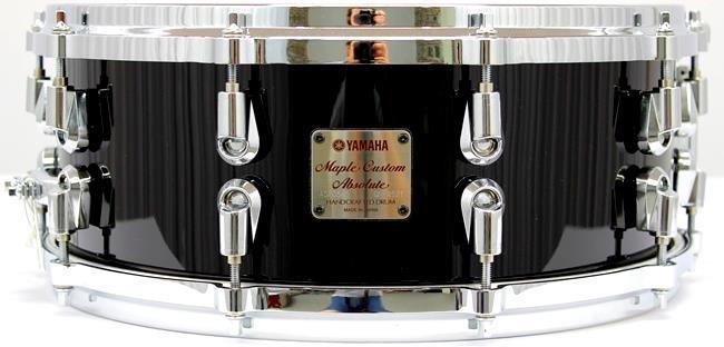 Caixa Yamaha Maple Custom Absolute Piano Black 14x6" Made Japan