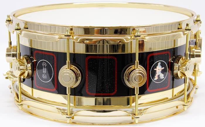 Caixa DW Neil Peart Evolution Collection R30 Tour 14x6" Edge Shell Black Mirra