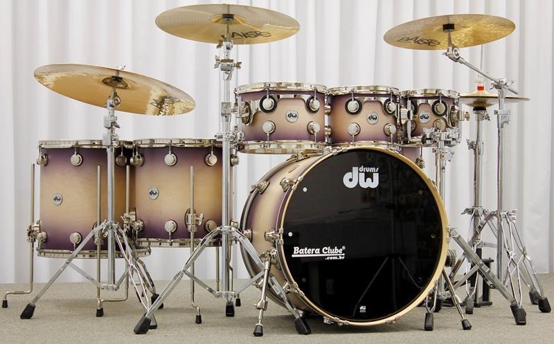 Bateria DW Collectors Maple Satin Specialty Natural to Lavender Burst 22",8",10",12",14",16"