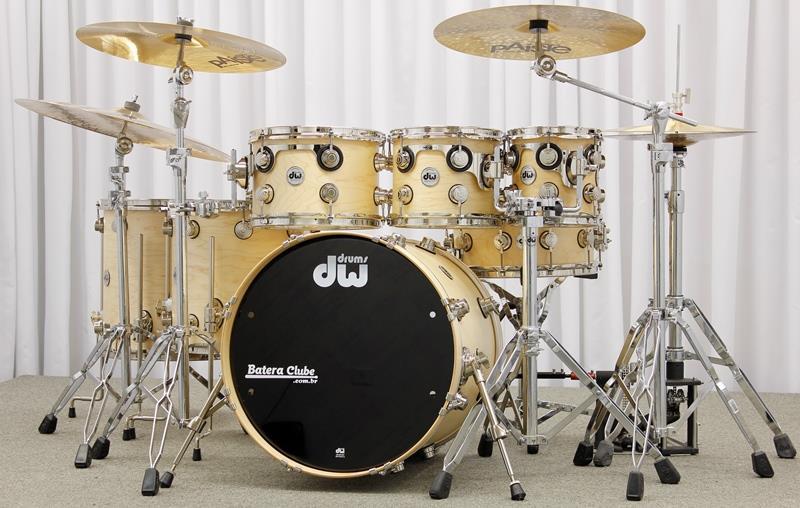 Bateria DW Collectors Maple Satin Nickel Natural 20",8",10",12",14",16"