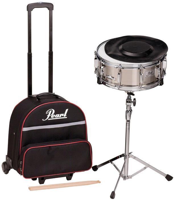 Kit de Estudo de Caixa Pearl SK-900C com Caixa Nickel Steel, Semi Case, Pad e Estante