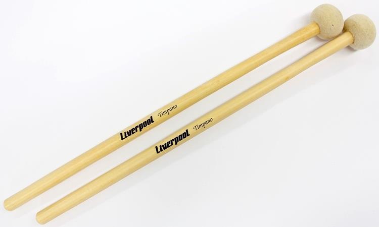 Baqueta Tipo Mallets Liverpool Marfim Tímpano Feltro LF-TIMP