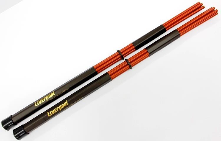 Baqueta Rod Liverpool Acoustic Blackstick com Cerdas de Poliacetal BS-100 (11156)