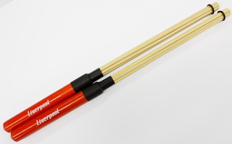 Baqueta Rod Liverpool Hot-Pop Rods Medium com Cerdas de Marfim (mais duras) e Peso Médio RD-152