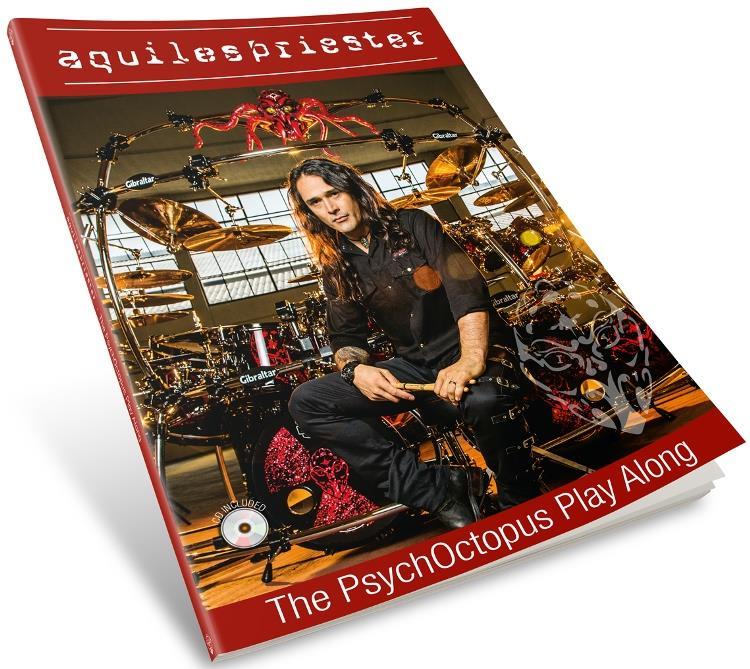 Livro e CD Aquiles Priester The PsychOctopus Play Along com Trilhas em CD para Tocar Junto