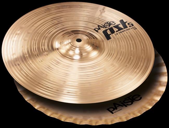 Chimbal Paiste New PST 5 Sound Edge 14" com Bordas Onduladas em Bronze 2002 Top