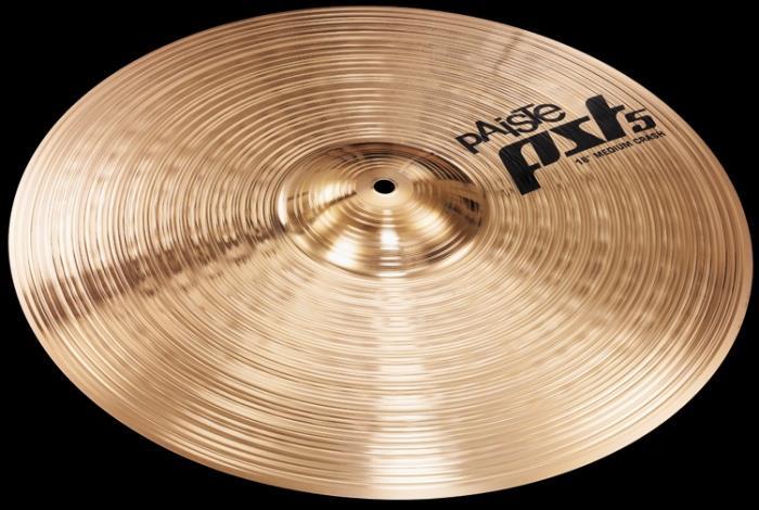 Crash Paiste New PST 5 Series Medium 16" em Bronze 2002 Top