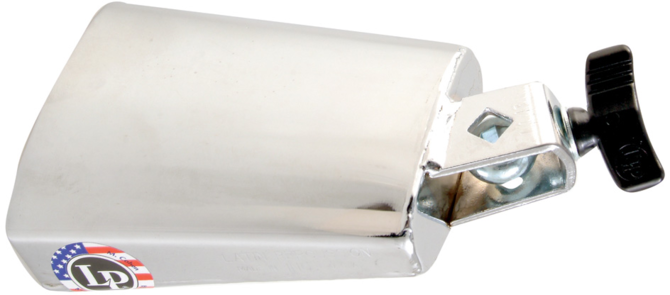 Cowbell LP Black Beauty 5" Chrome LP204B Made in USA Modelo Mais Gravado da LP (023392)