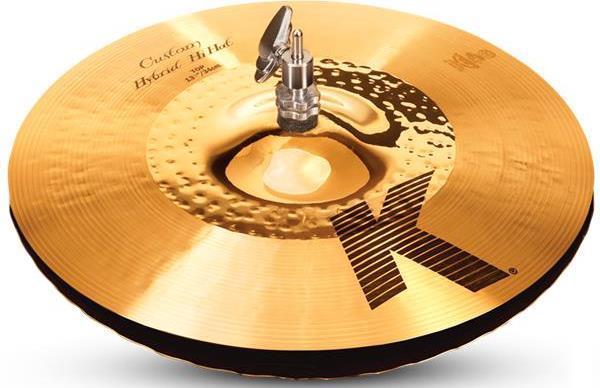 Chimbal Zildjian K Custom Hybrid 13.25" Acabamento Híbrido Dark e Brilliant