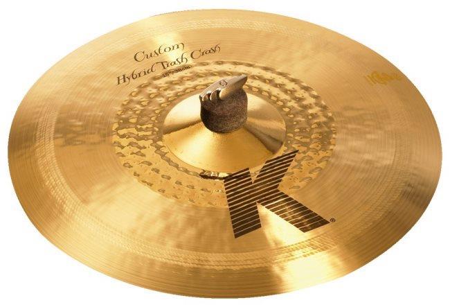 Crash Zildjian K Custom Hybrid Trash 15" Crash de Efeito Acabamento Híbrido Dark e Brilliant
