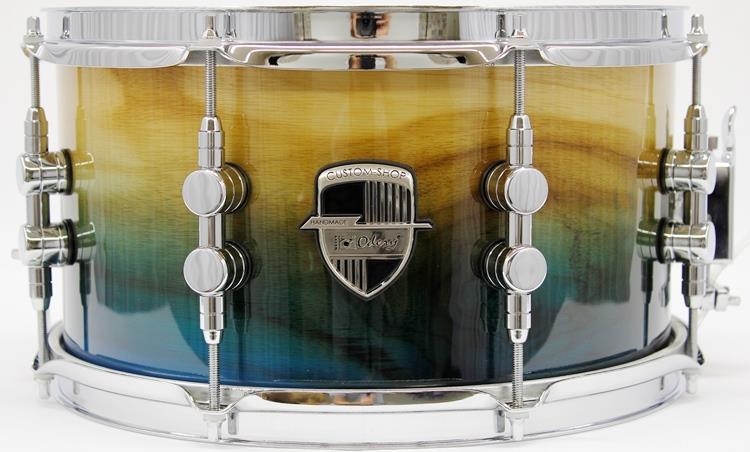 Caixa Odery Custom-Shop Limited Batera Clube Collection 13x7" Exotic Teka Deep Blue Fade