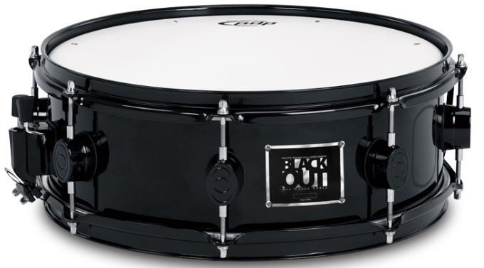 Caixa PDP by DW Blackout Series Maple Piano Black 14x5" Hardware Black Chrome