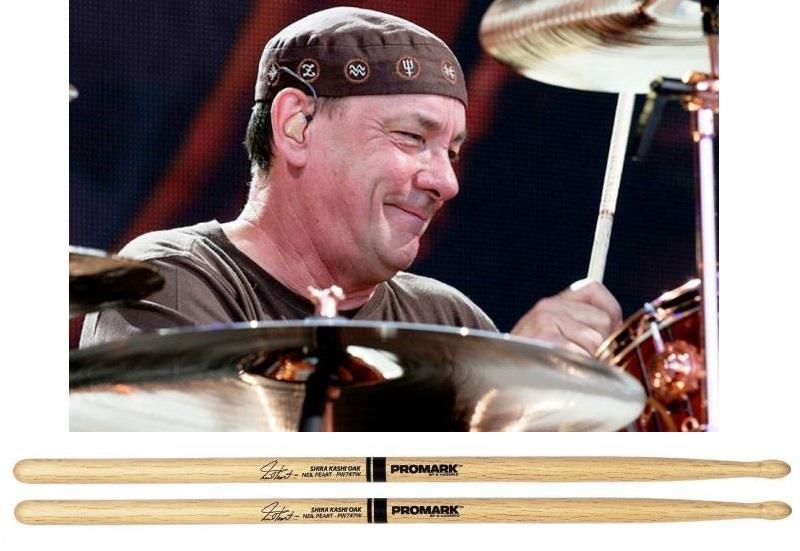 Baqueta Promark Signature Neil Peart Shira Kashi em Oak Japonês PW747W Padrão 5A mais pesada (020451)