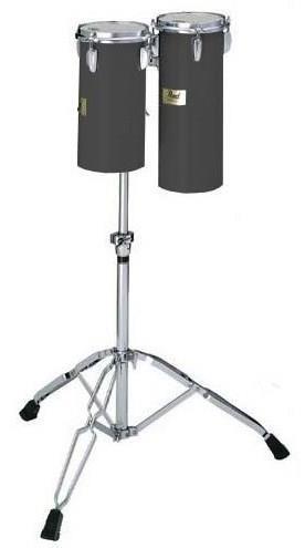 Kit de Octobans Pearl Rocket Tom Piano Black ALX-1215 Curtos com Estante T-800W e Tom Holders