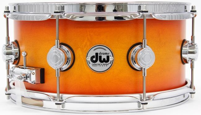 Caixa DW Collectors Maple Satin Specialty Classic Burst 13x6" Premium Maple 10+6 Ply