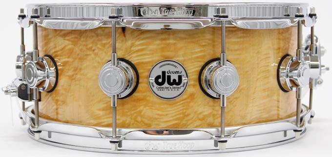 Caixa DW Collectors Maple Exotic Limited Series Angel Pearl 14x5,5" Made USA 11-Ply Shell