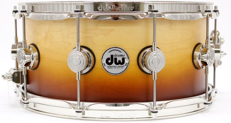 Caixa DW Collectors Maple Satin Specialty Burnt Toast Burst 14x6,5" Premium Maple 10+6 Ply