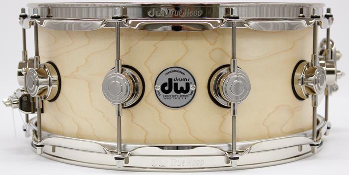 Caixa DW Collectors Maple Satin Specialty Natural Nickel Hardware 14x6" Premium Maple 10+6 Ply