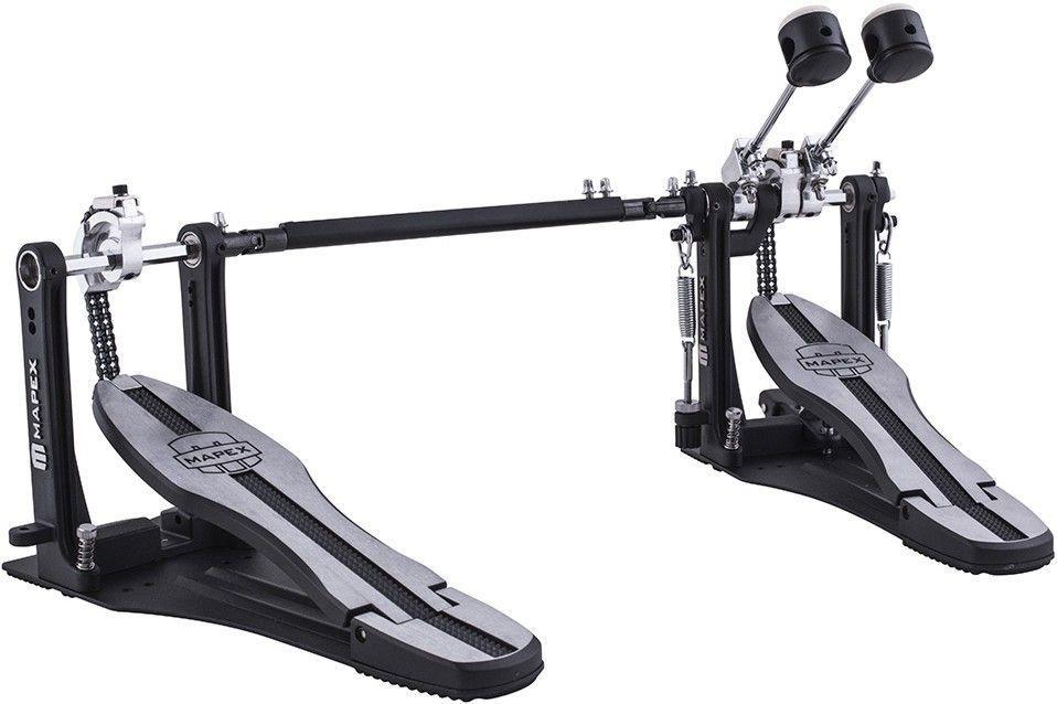 Pedal Duplo Mapex P600TW Mars Series Dual Chain Drive com Corrente Dupla e Base Fixa