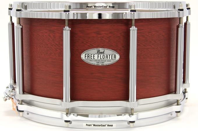 Caixa Pearl Free Floating System Free Floater Mahogany 14x8" em Mogno Africano e Aros MasterCast