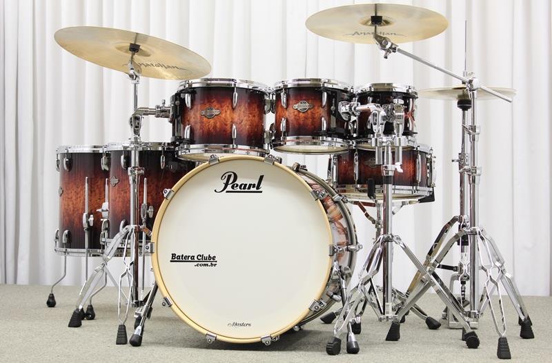 Bateria Pearl Masters BCX Studio Birch Exotic Lava Bubinga 22",8",10",12",14",16"
