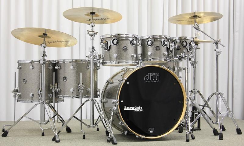 Bateria DW Performance Titanium Sparkle Maple HVX Shell 22",8",10",12",14",16" Top Made USA