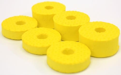 Feltros Tribal Percussion Kit com 6 Feltros (Amarelo) para Estante de Prato